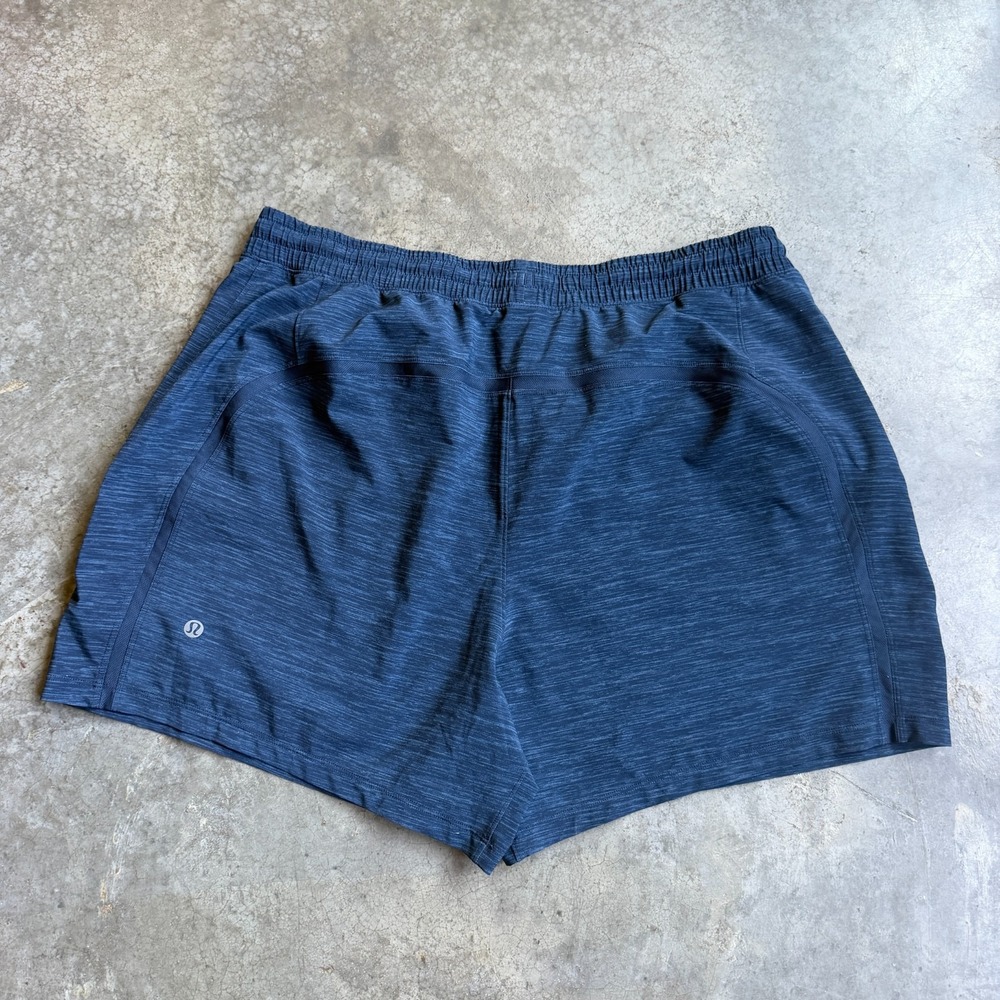Lululemon Mens Pace Breaker Linerless Shorts Blue Athletic Yoga Lifting 7" XL